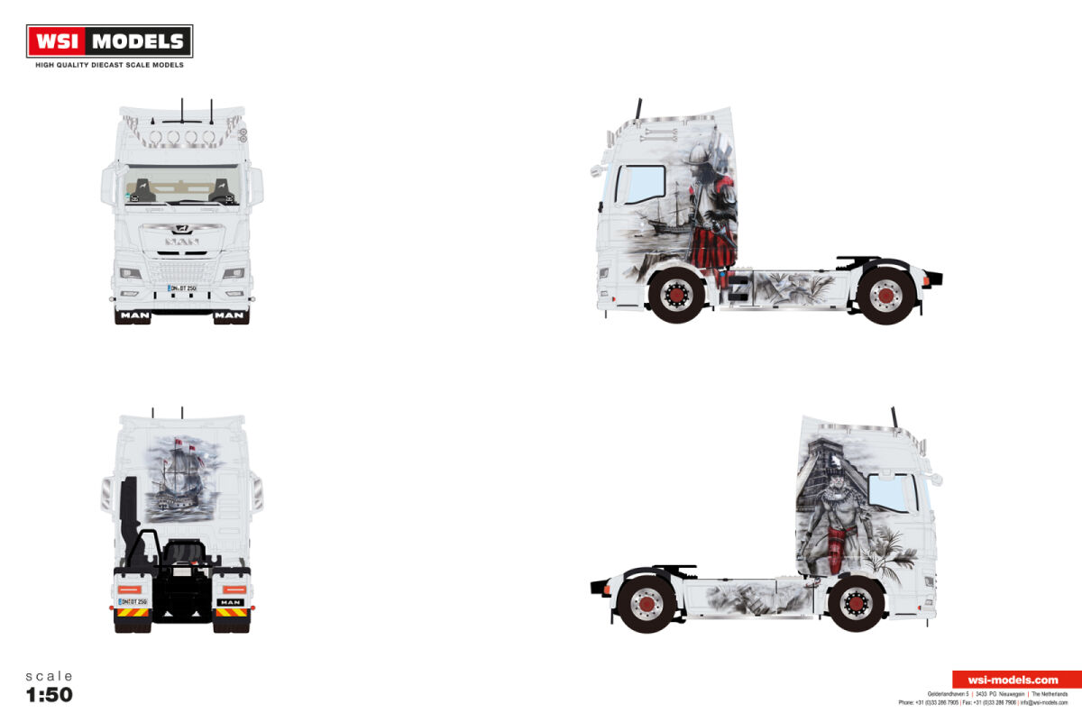 01-5180 -WSI - MAN TGX GX 4x2 Zugmaschine "Decker Transporte "